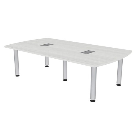 Skutchi Designs 45.25 in W, 84 in L, 29 in H, Engineered Wood Top, White H-AREC-4684-PT-WC-EL